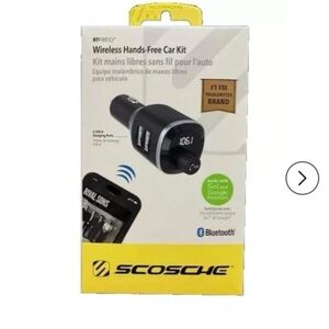 Wireless Hands-Free Car Kit - Black